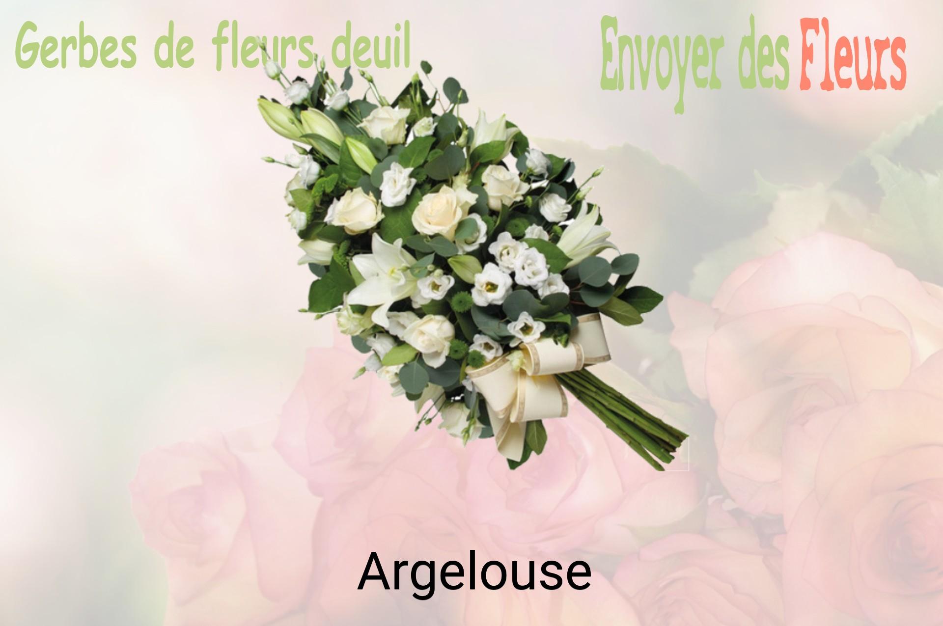 Gerbe de fleurs de deuil livrée à Argelouse